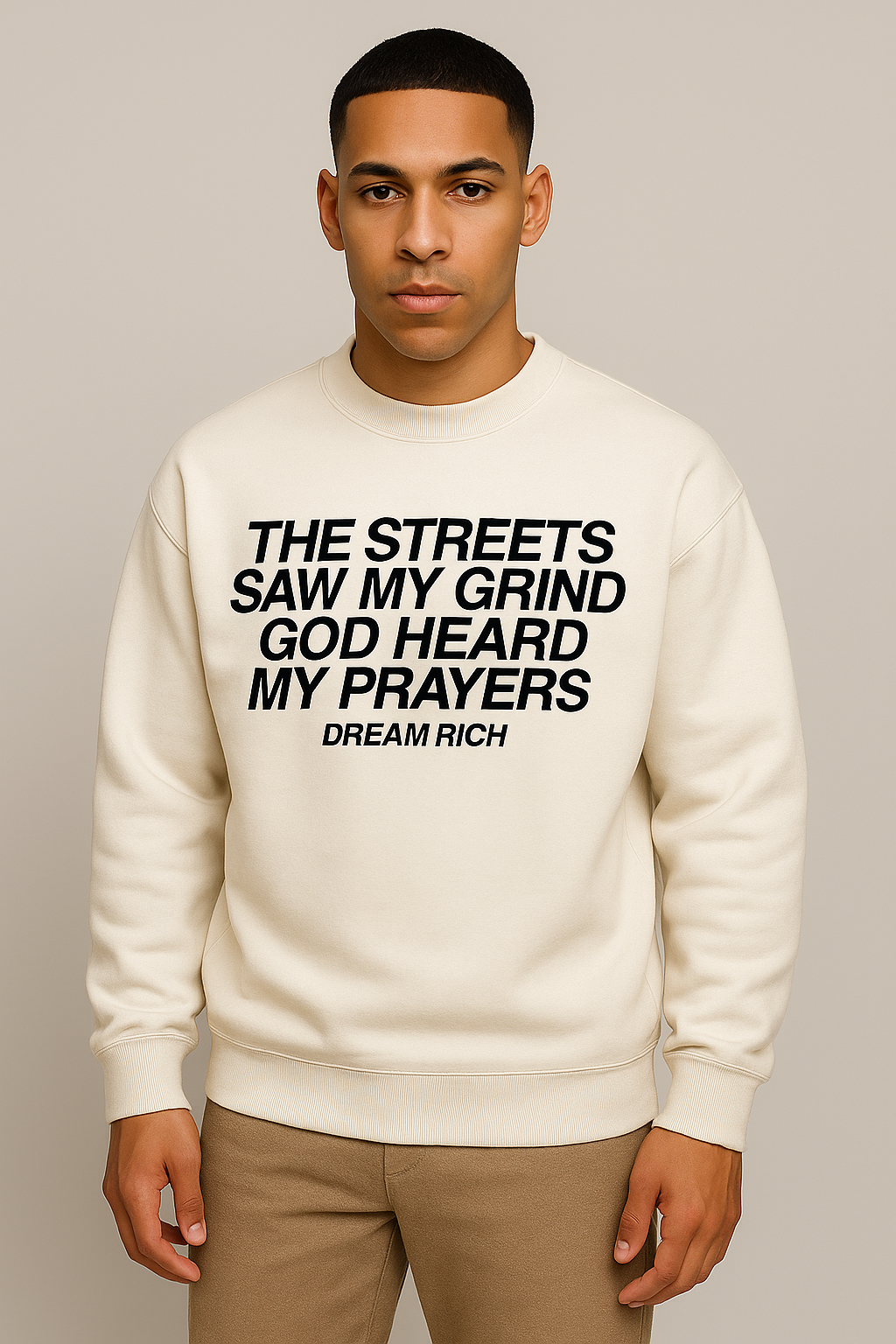 The Streets Saw My Grind Sweatshirt- off white