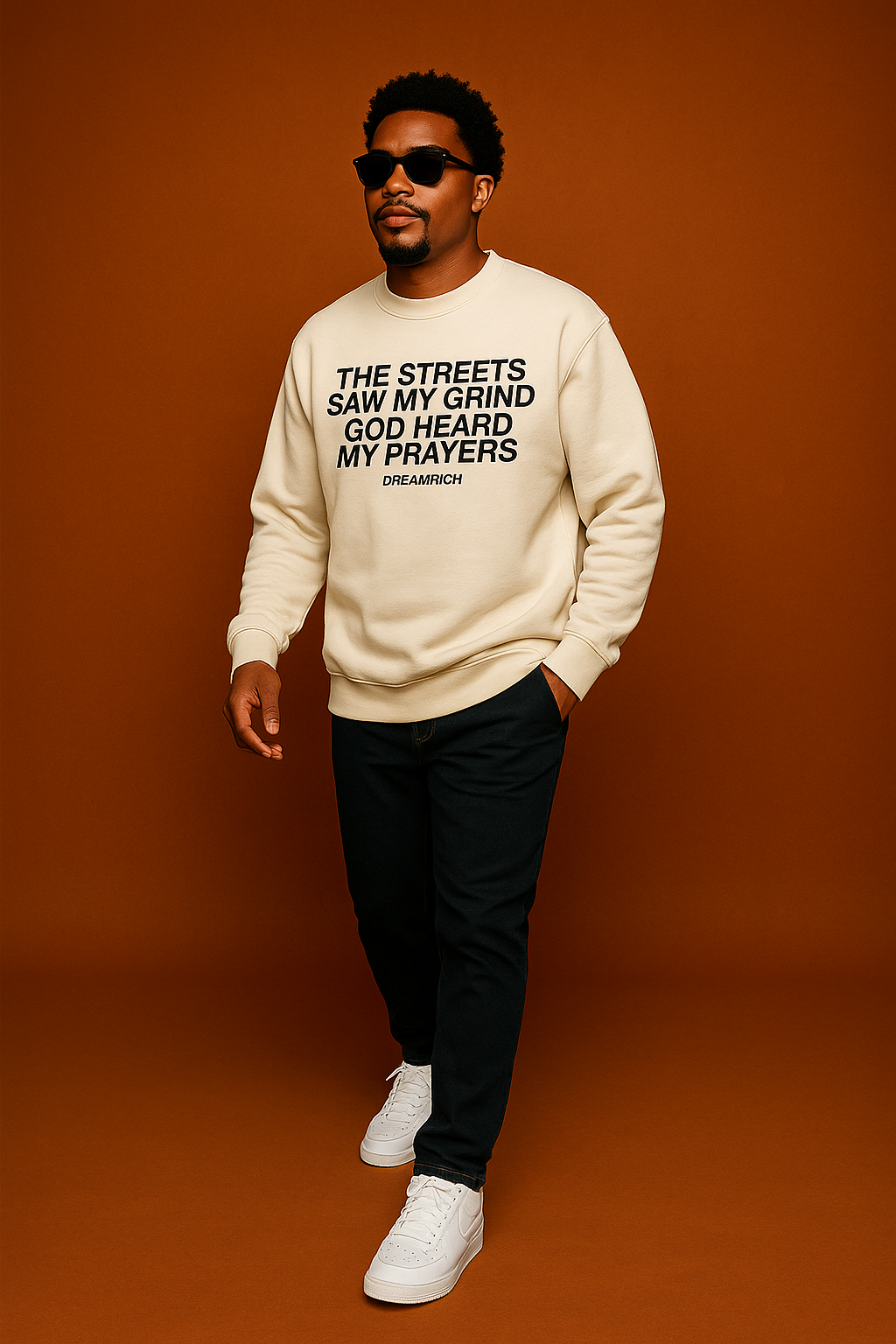 The Streets Saw My Grind Sweatshirt- off white