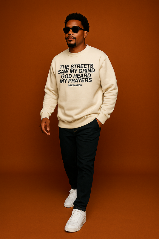 The Streets Saw My Grind Sweatshirt- off white