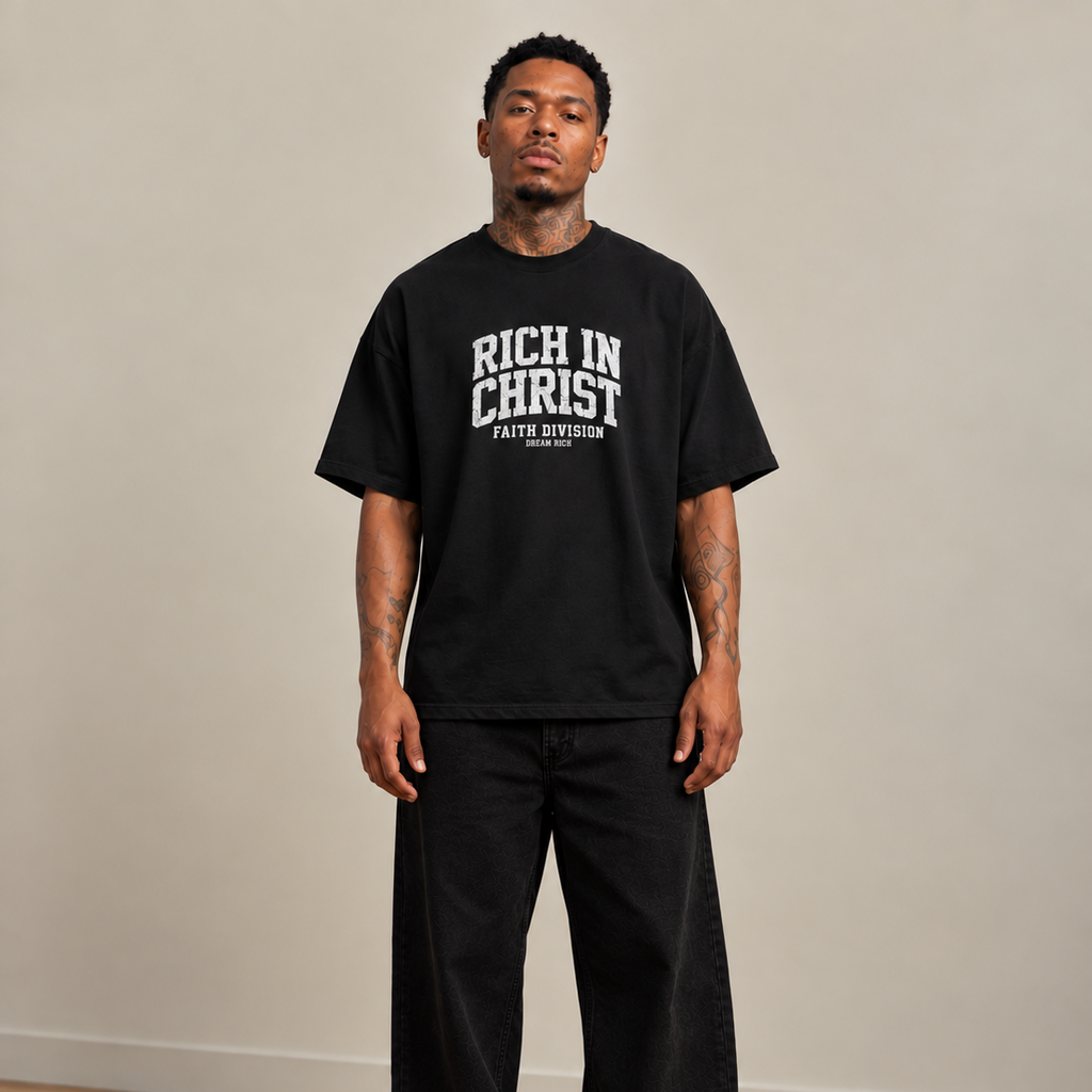 RICH IN CHRIST — FAITH DIVISION TEE