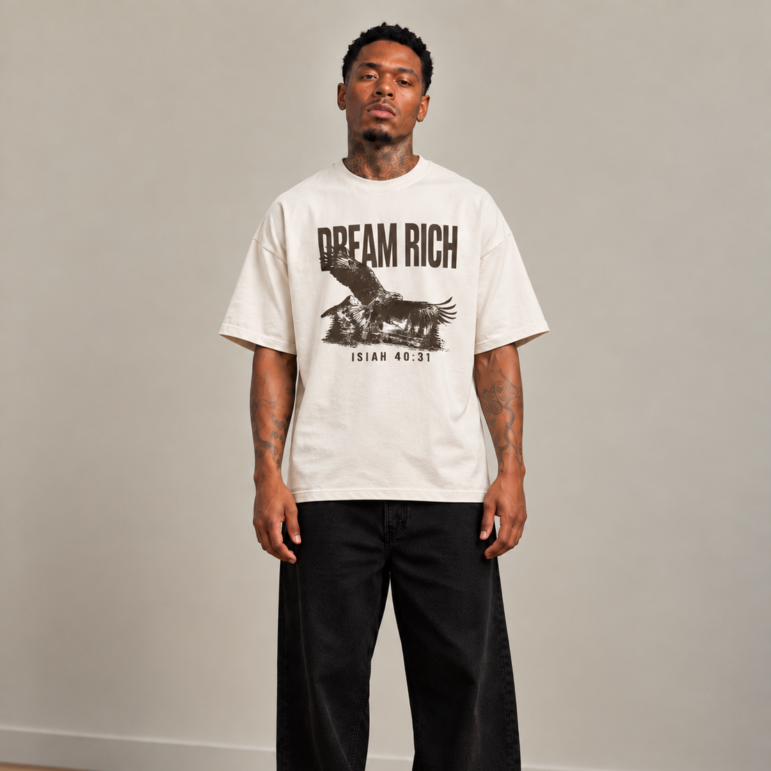 “ISAIAH 40:31” OFF-WHITE TEE