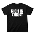 RICH IN CHRIST TEE (BLACK/WHITE)