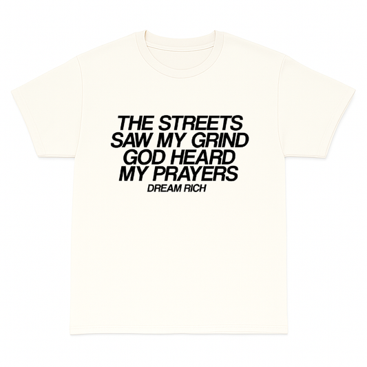 The Streets Saw My Grind Tee-off white