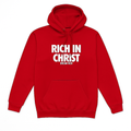 RICH IN CHRIST Red Hoodie  – “The Power Statement”
