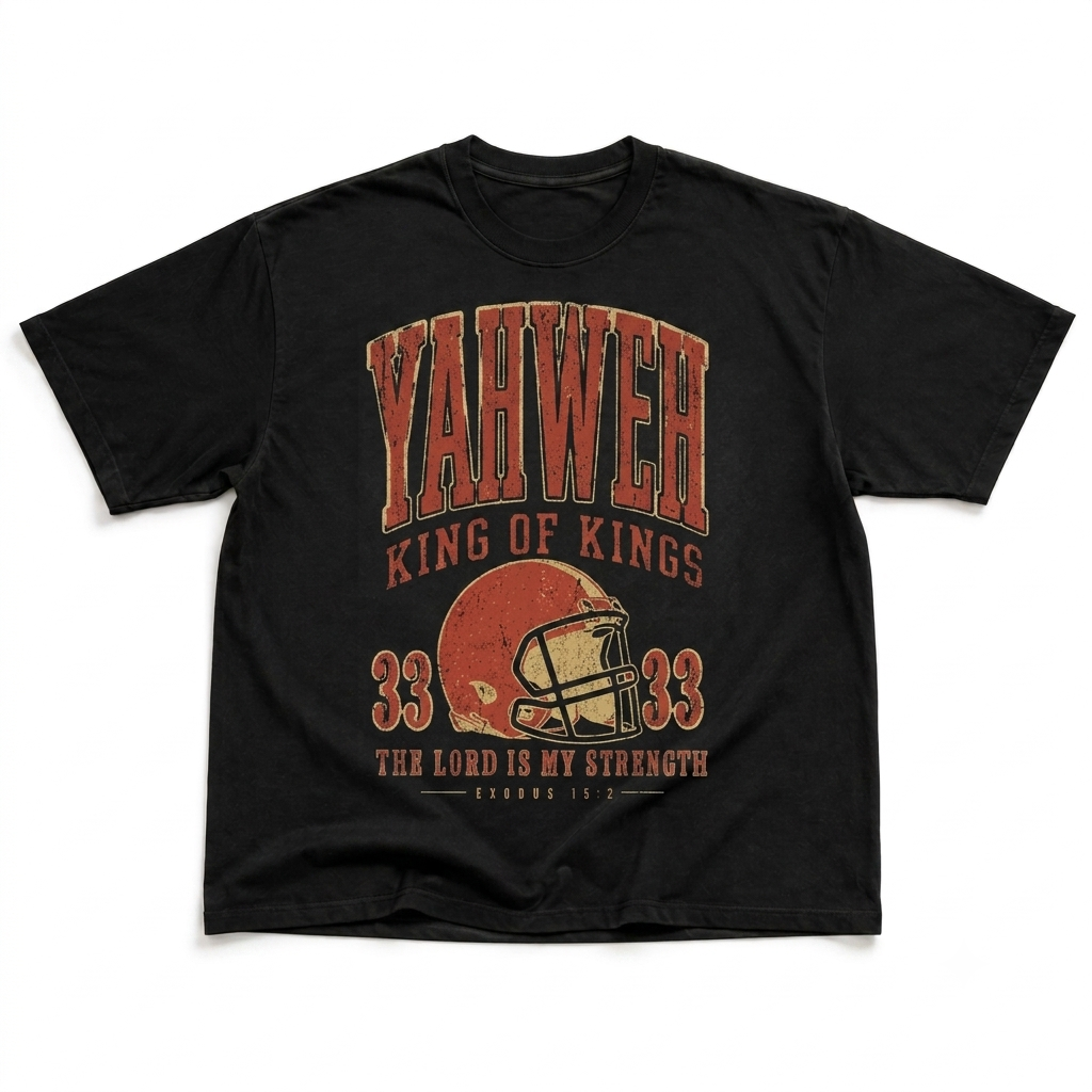 YAHWEH "KING OF KINGS" TEE — Black